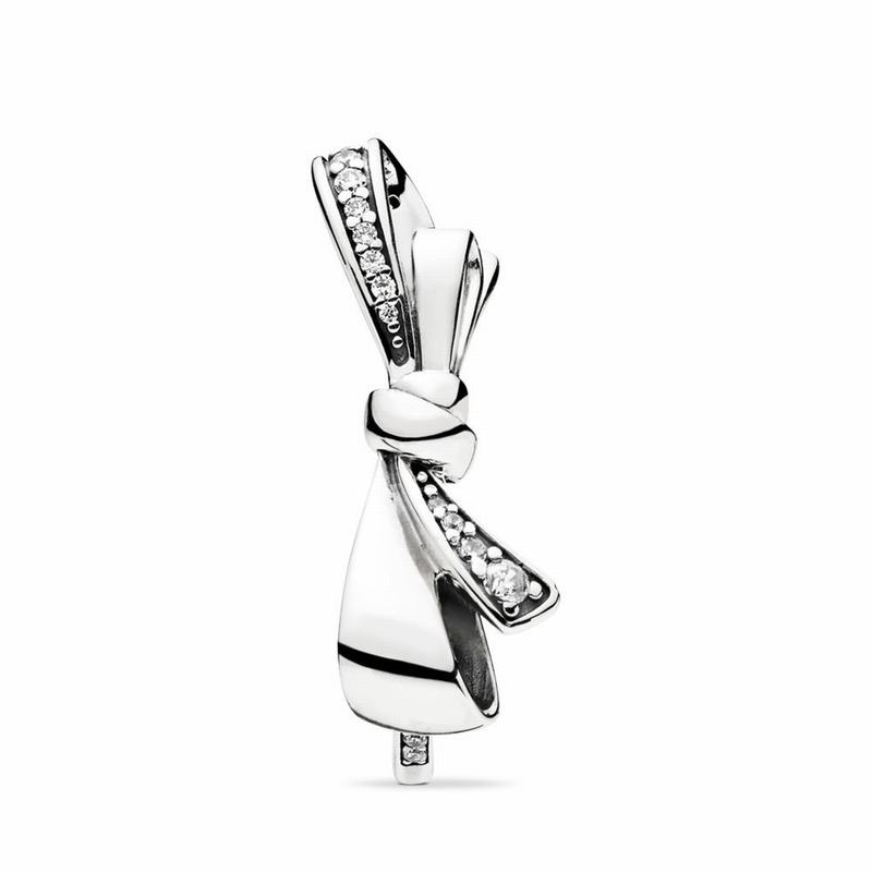 Pandora Brilliant Bow Statement Ring - Sterling Silver/Cubic Zirconia - Canada | EQ3277GW